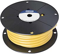 Ancor 116910 Tinned Copper Battery Cable, 1/0 AWG (50mm2), Yellow - 100ft
