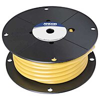 Ancor 116910 Tinned Copper Battery Cable, 1/0 AWG (50mm2), Yellow - 100ft