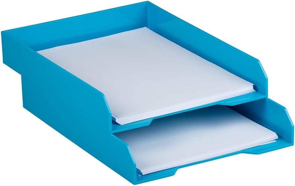 JAM PAPER Stackable Paper Tray - Desktop Document & File Organizer