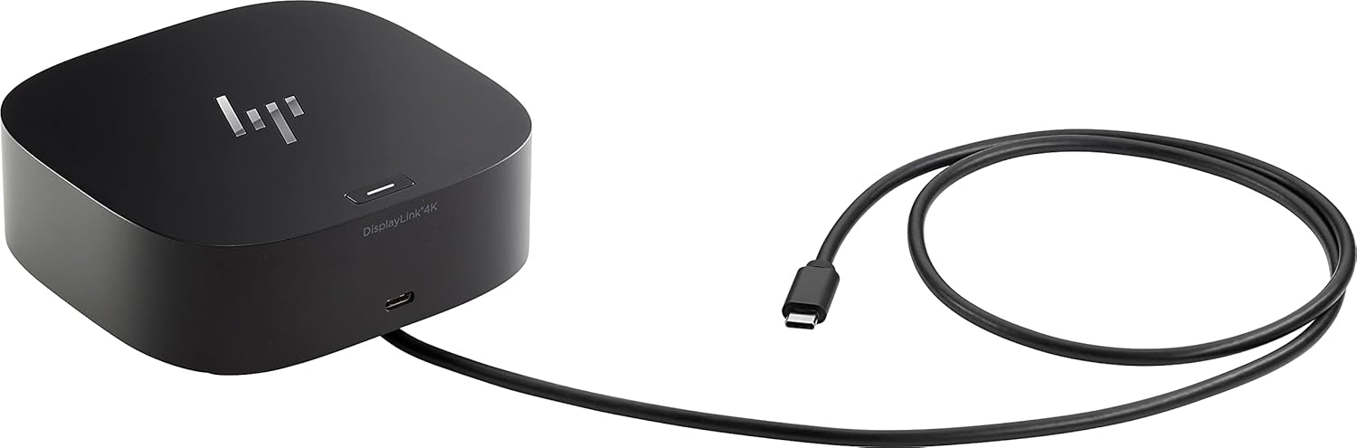 HP USB-C Dock G5 - 5TW10AA#ABA - Wired Docking Station, Black