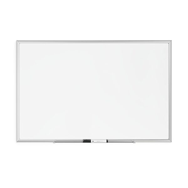U Brands Magnetic Dry-Erase Board, 36" x 24" Silver Aluminum Frame, Includes Marker (Actual 35" x 23")