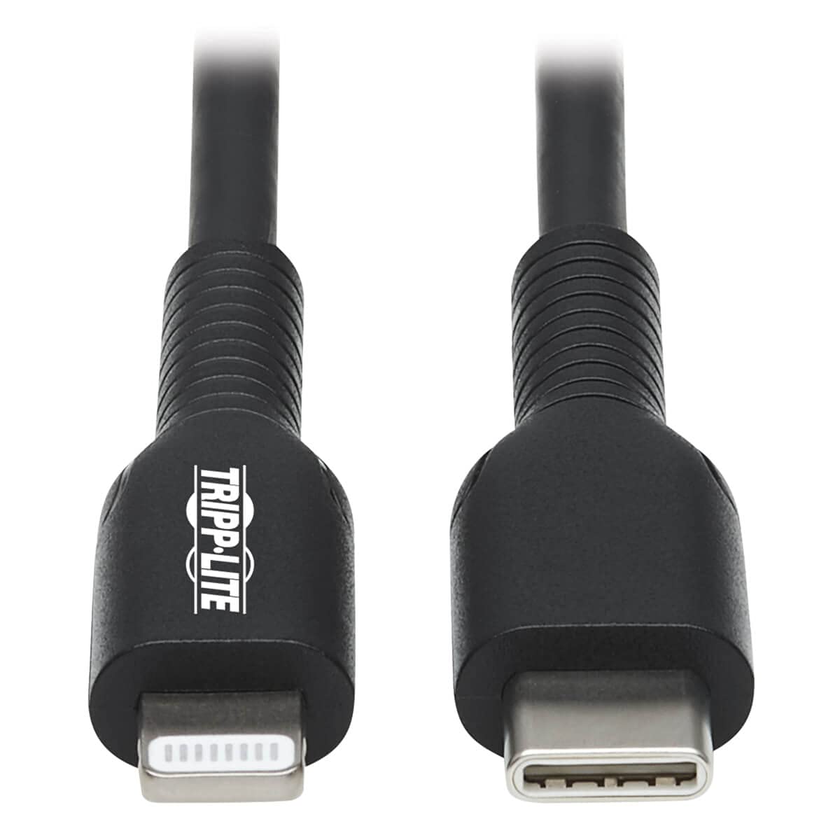Tripp Lite USB C to Lightning Sync/Charge Cable Black MFI Certified M/M 2M (M102-02M-BK)