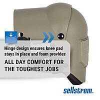 Sellstrom KneePro Ultra Flex III Professional Knee Pads with Triple-Layer Foam, Hinged Design & Speed Clips