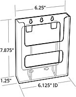 AZAR DISPLAYS Wall-Mount Brochure Holder