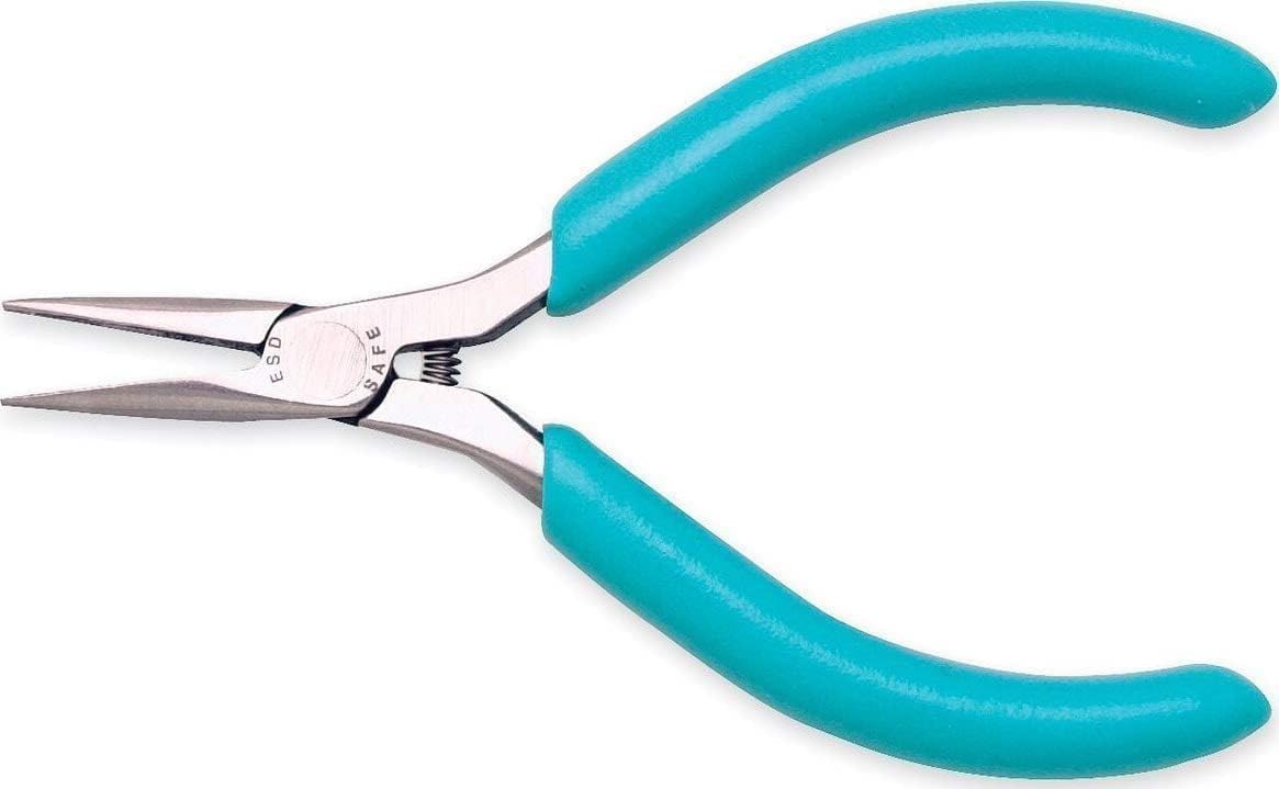 Weller Xcelite 4" ESD-Safe Serrated Jaws Fine Point Subminiature Needle Nose Plier | L4VN