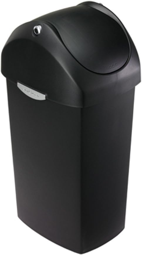 simplehuman Square Swing-Lid Plastic Trash Can