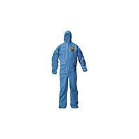Kimberly-Clark Kleenguard A20 Blue 3XL Microforce Disposable Chemical-Resistant Coveralls - Attached Hood, Elastic Ankles, Elastic Wrists - 58516 [PRICE is per EACH]