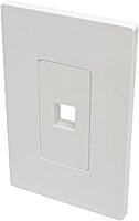Tripp Lite Single-Gang Universal Keystone Wall Plate (N080 Series), White