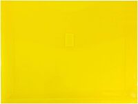 JAM PAPER Plastic Booklet Expansion Envelopes with Hook & Loop Closure - Letter