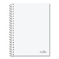 Office Depot® Brand Stellar Poly Notebook, 4-1/2" x 7", 1 Subject, College Ruled, 100 Sheets, White
