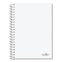 Office Depot® Brand Stellar Poly Notebook, 4-1/2" x 7", 1 Subject, College Ruled, 100 Sheets, White