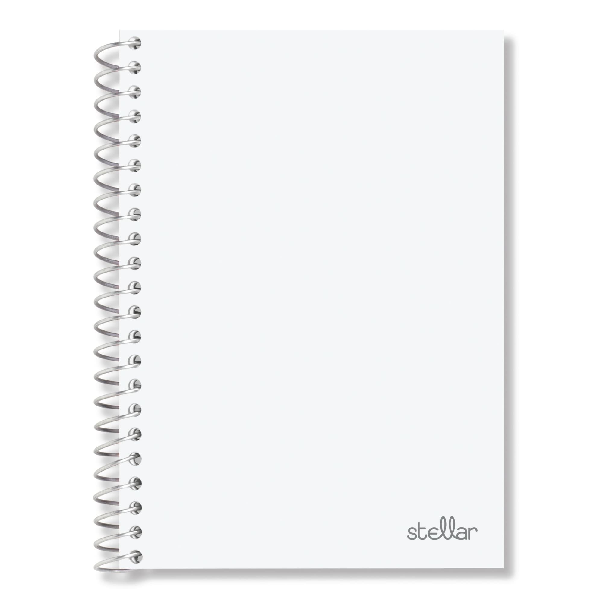 Office Depot® Brand Stellar Poly Notebook, 4-1/2" x 7", 1 Subject, College Ruled, 100 Sheets, White