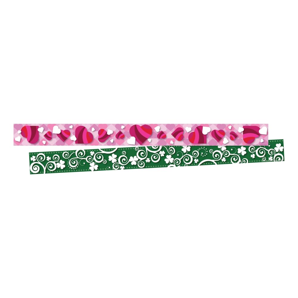 Barker Creek Double-Sided Border 2-Pack Classroom Border Strips, 3 in x 35 in (70 ft total)