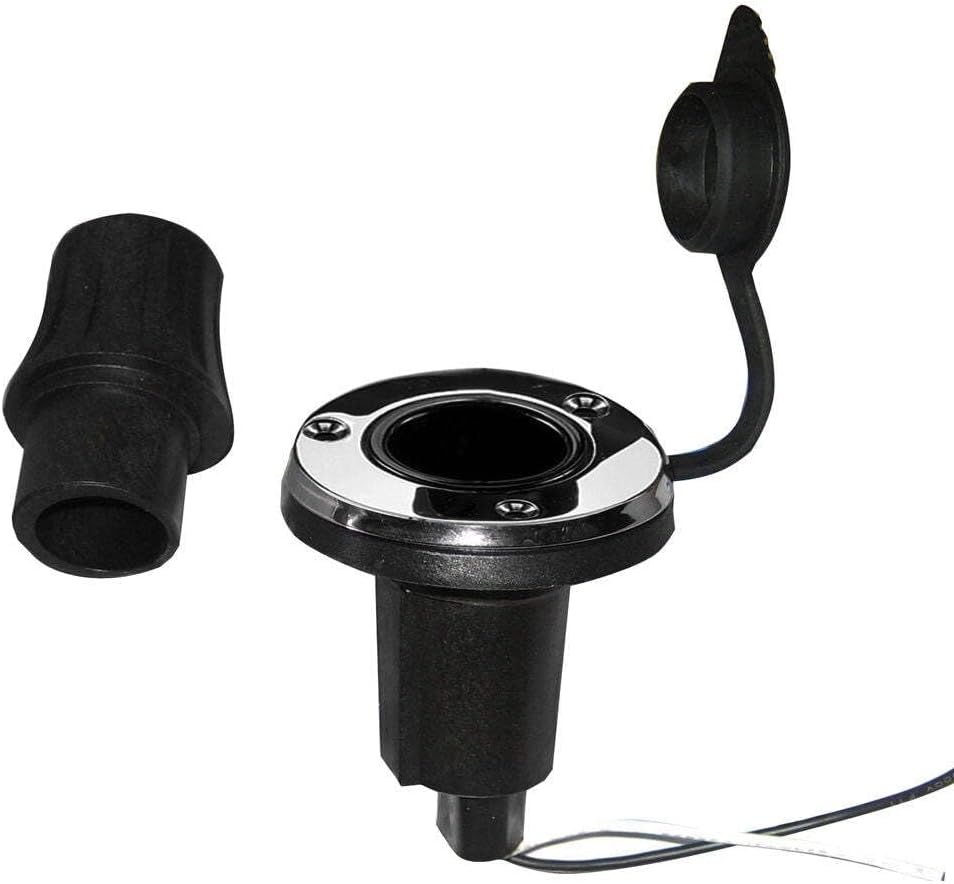 Perko Locking Collar Pole Light Mounting Base - 2 Pin - Round - Stainless Steel