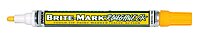 DYKEM Brite-Mark Rough Neck Tough Tip Marker, Yellow, 0.09 inches (84204)