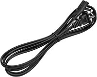 Monoprice Figure-8 (IEC C7 / IEC-320-C7) Non-Polarized Power Cord 18AWG SPT-2 Black