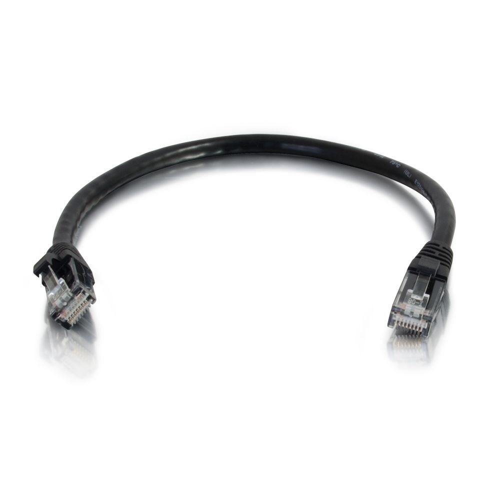 C2G 6ft Cat5e Ethernet Cable - Snagless Unshielded (UTP) - Black - RJ-45 Male to RJ-45 Male