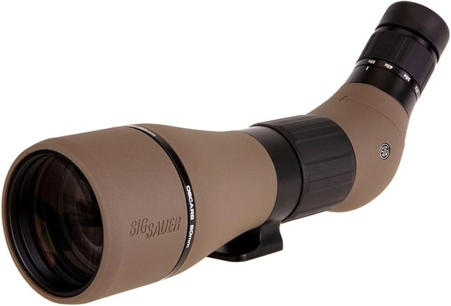 Sig Sauer OSCAR8 27-55x80mm Tactical Hunting Durable Lightweight Waterproof Fogproof 15 Inch Adjustable Aluminum Angled