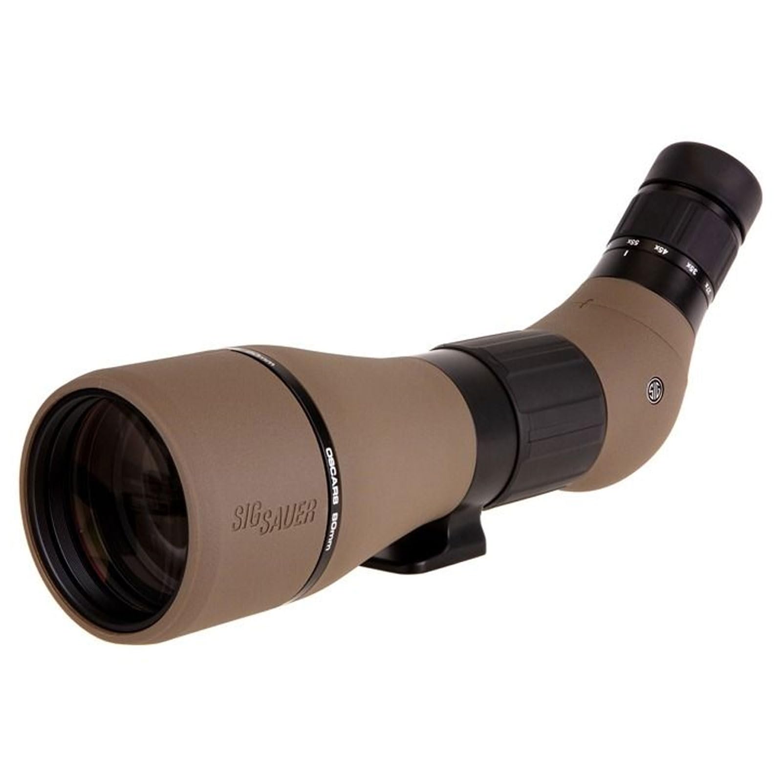 Sig Sauer OSCAR8 27-55x80mm Tactical Hunting Durable Lightweight Waterproof Fogproof 15 Inch Adjustable Aluminum Angled