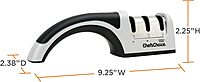 Chef’sChoice Manual Knife Sharpeners for 15- and 20-Degree Straight-Edge and Serrated Knives with Diamond Abrasives Precise Angle Control & Compact Footprint, 2-Stage, Gray