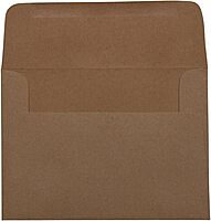 JAM PAPER Booklet Invitation Envelopes, Brown Kraft, Recycled