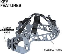 Klein Tools CLMBRSPN Safety Helmet Suspension, Replacement Part for Klein Tools Safety Helmets with Ratchet Knob and Pivot