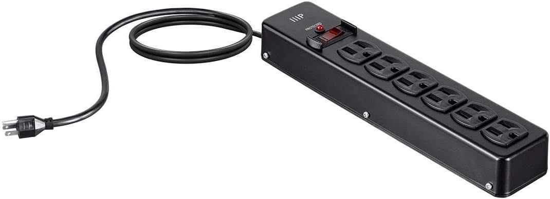 Monoprice Heavy Duty Metal Surge Protector Power Strip / Power Box