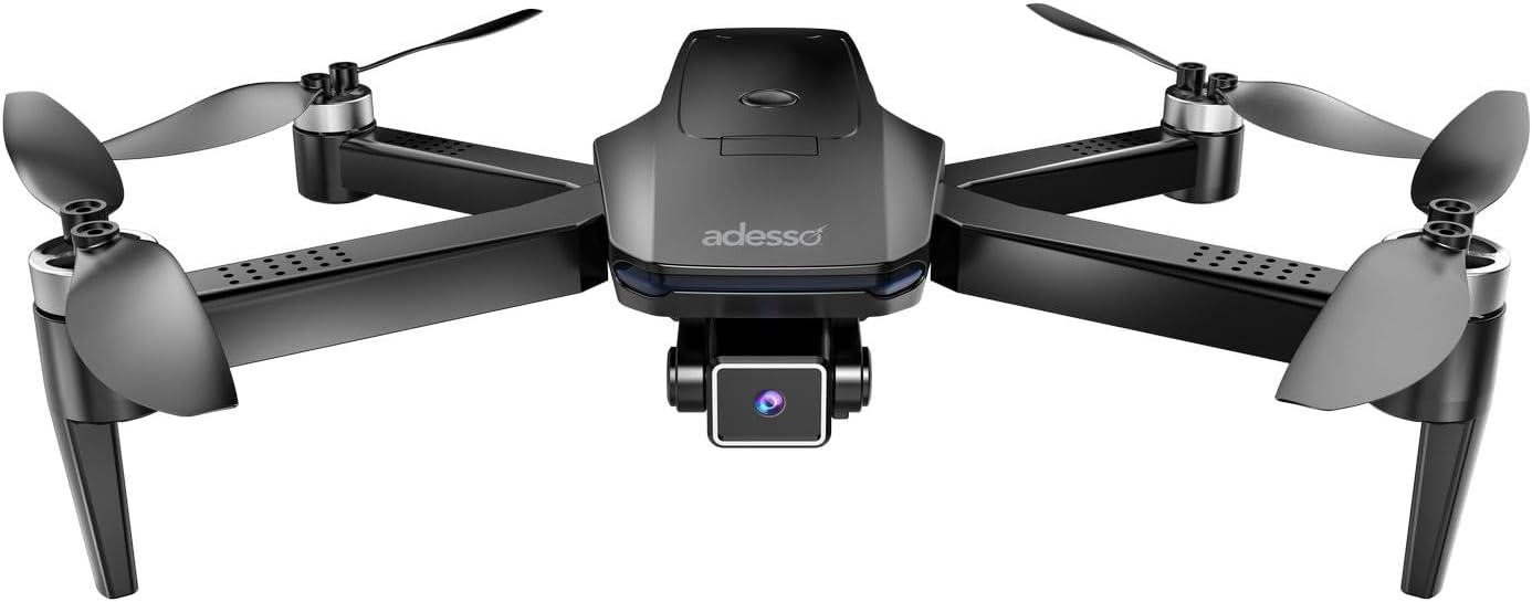 Adesso CyberDrone X3 2K FPV Camera Drone GPS WiFi 300 Meter Range Dual Control Lightweight Quadcopter with Gimbal and Remote