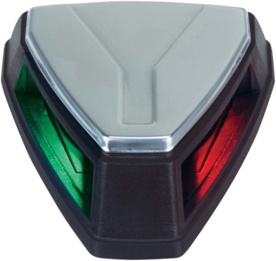 Perko 12V LED Bi-Color Navigation Light - Black/Stainless Steel