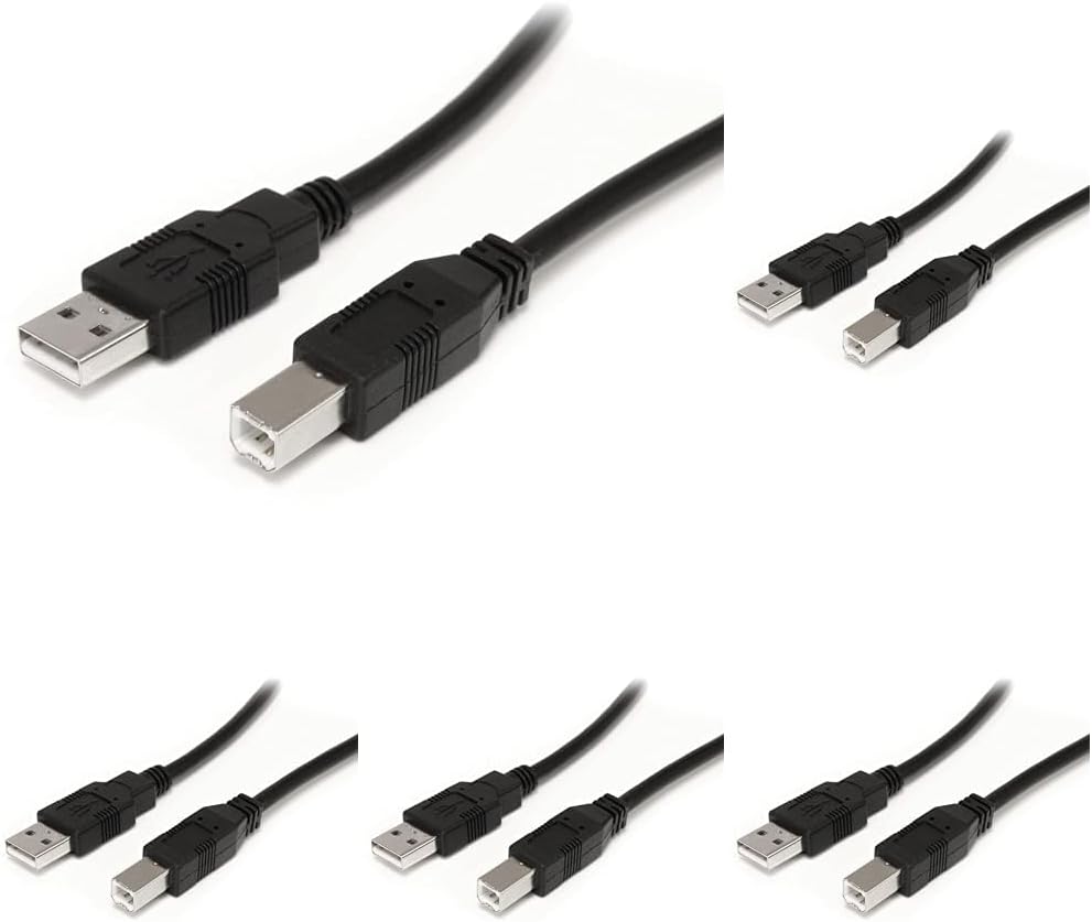 StarTech.com 9 m / 30 ft Active USB A to B Cable - M/M - Black USB 2.0 A to B Cord - Printer Cable