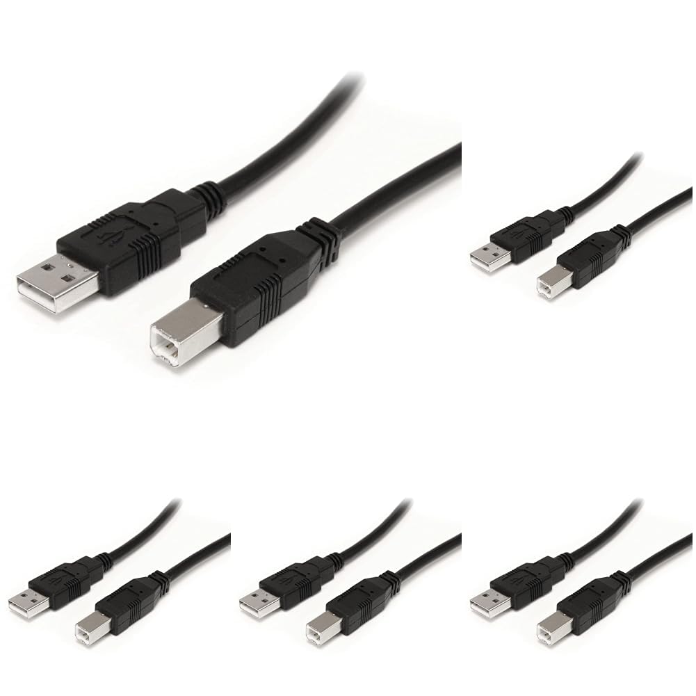 StarTech.com 9 m / 30 ft Active USB A to B Cable - M/M - Black USB 2.0 A to B Cord - Printer Cable
