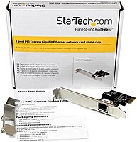 StarTech.com PCIe Gigabit Ethernet Network Card - Intel Chipset