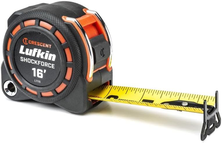 Lufkin L1116 ShockForce Tape Measure 16' x 1-3/16"
