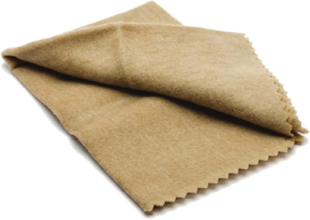BIRCHWOOD CASEY Rust & Lead Remover for Gun | Durable Effective Treated Tan 11"x14" Gun Cleaning Cloth for Removing Lead