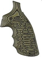HOGUE S&W K & L Frame Round Butt Conversion G10 Grip with Finger Grooves