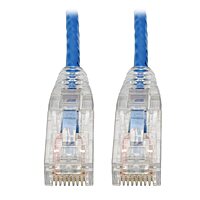 Tripp Lite Cat6 UTP Patch Cable (RJ45), M/M, Cat6 Ethernet Cable, Gigabit (1 Gbps), Molded, Slim, Blue, 8 in. (N201-S8N-BL)