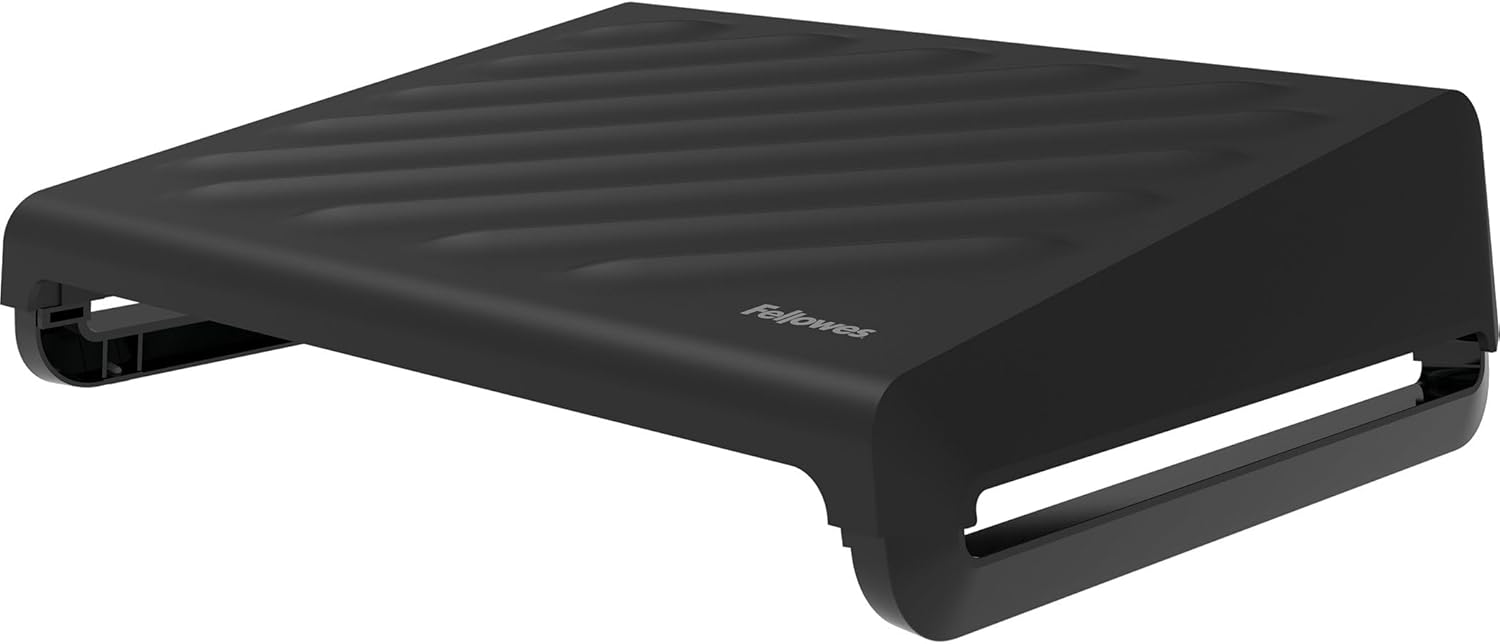 Fellowes Breyta Ergonomic Adjustable Foot Rest Black Ergonomic Footrest Breyta Black