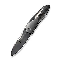 WE Knives Solid 22028-6 Frame Lock Gray Titanium Gray CPM-20CV Stainless Steel Pocket Knife