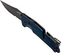 SOG Trident AT Ambidextrous Professional Partially Serrated Folding Knife | Cryo D2 Stainless Steel Blade