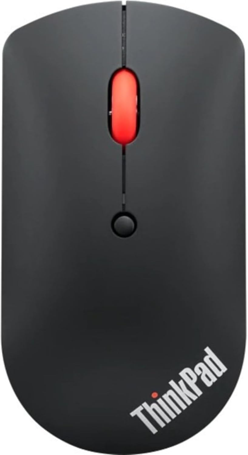 Lenovo ThinkPad Bluetooth Silent Mouse - Optical - Wireless - Bluetooth - Black - 2400 dpi - Scroll Wheel - 3 Button(s)