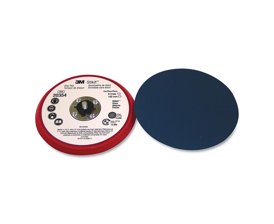 3M Stikit Low Profile Disc Pad 20354, 6 in x 3/8 in x 5/16-24 External