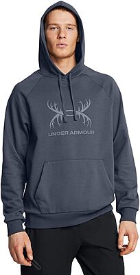 Under Armour Men's Rival Fleece Antler Wordmark Hoodie