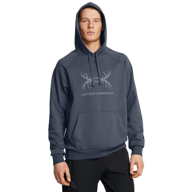 Under Armour Men's Rival Fleece Antler Wordmark Hoodie