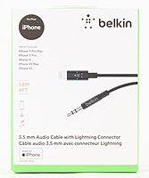 Belkin 3.5mm Audio Cable with Lightning Connector - MFi-Certified