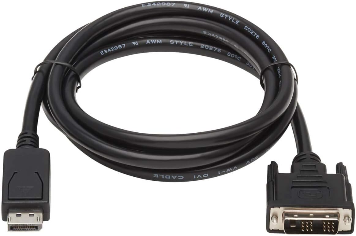 TRIPP LITE DisplayPort to DVI-D Adapter Cable (Latching, M/M)