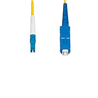 StarTech.com 5m (16.4ft) LC to SC (UPC) OS2 Single Mode Simplex Fiber Optic Cable, 9/125, 40G/100G, LSZH Fiber Jumper Cord