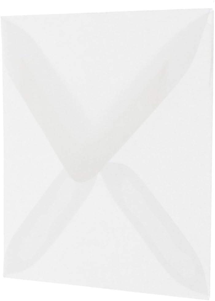 JAM PAPER Translucent Vellum Invitation Envelopes