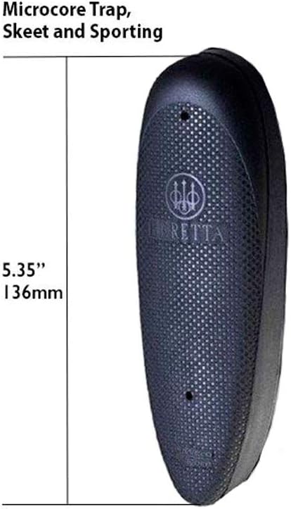 Beretta Micro-Core Skeet and Sporting Rubber Recoil Pad, Multiple Thickness, Black .51"