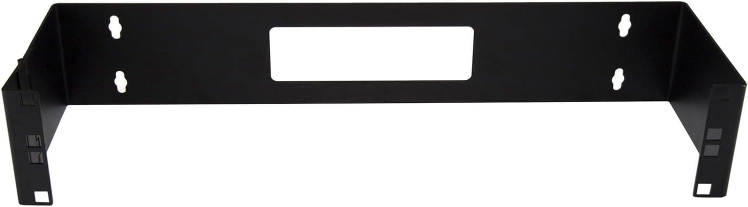 StarTech.com 2U Hinged Wall Mount Patch Panel Bracket - 6 inch Deep - 19" Patch Panel Swing Rack for Shallow Network