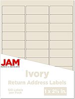 JAM PAPER Mailing Address Labels - Self-Adhesive Rectangular